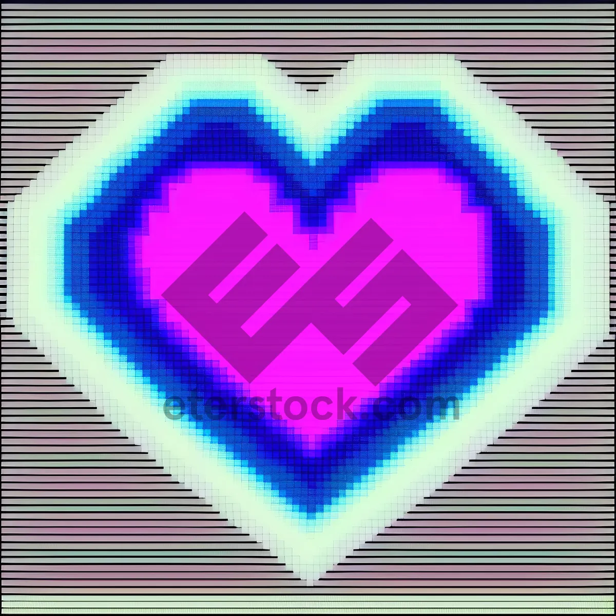 Picture of Love Pattern: Artistic Heart Shape Graphic Design