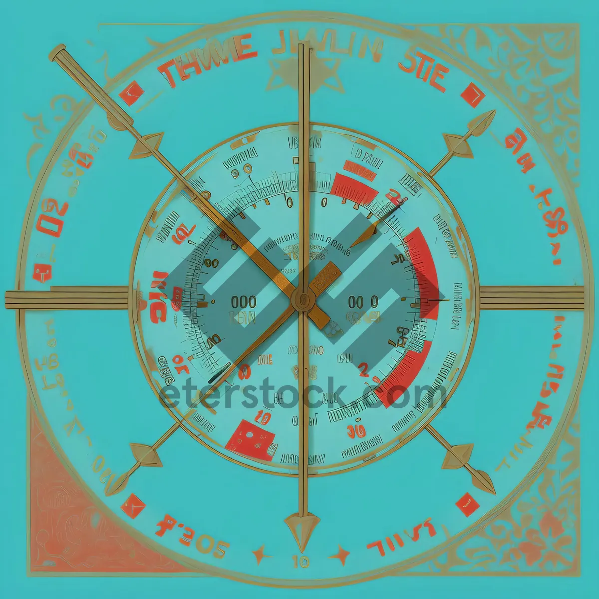 Picture of Time Crunch: Analog Wall Clock Ticking Countdown