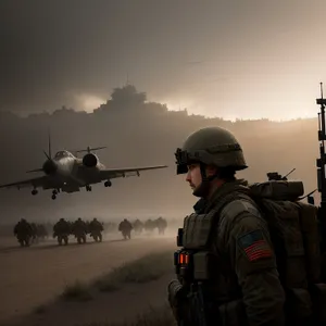 Skyborne Warfare: Man-Fly Gunner in Military Aircraft