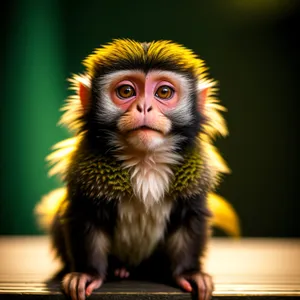 Adorable Baby Monkey in Wild Primate Habitat