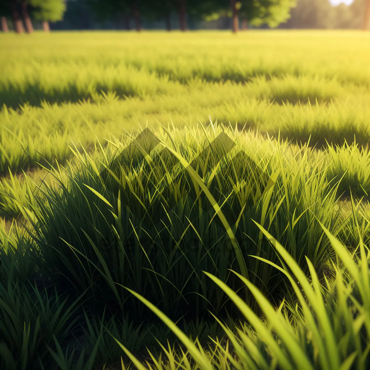 Picture of Bountiful Wheat Fields Under Summer Sky