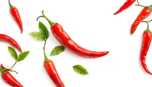 Colorful Bell Peppers Cooking in Kitchen