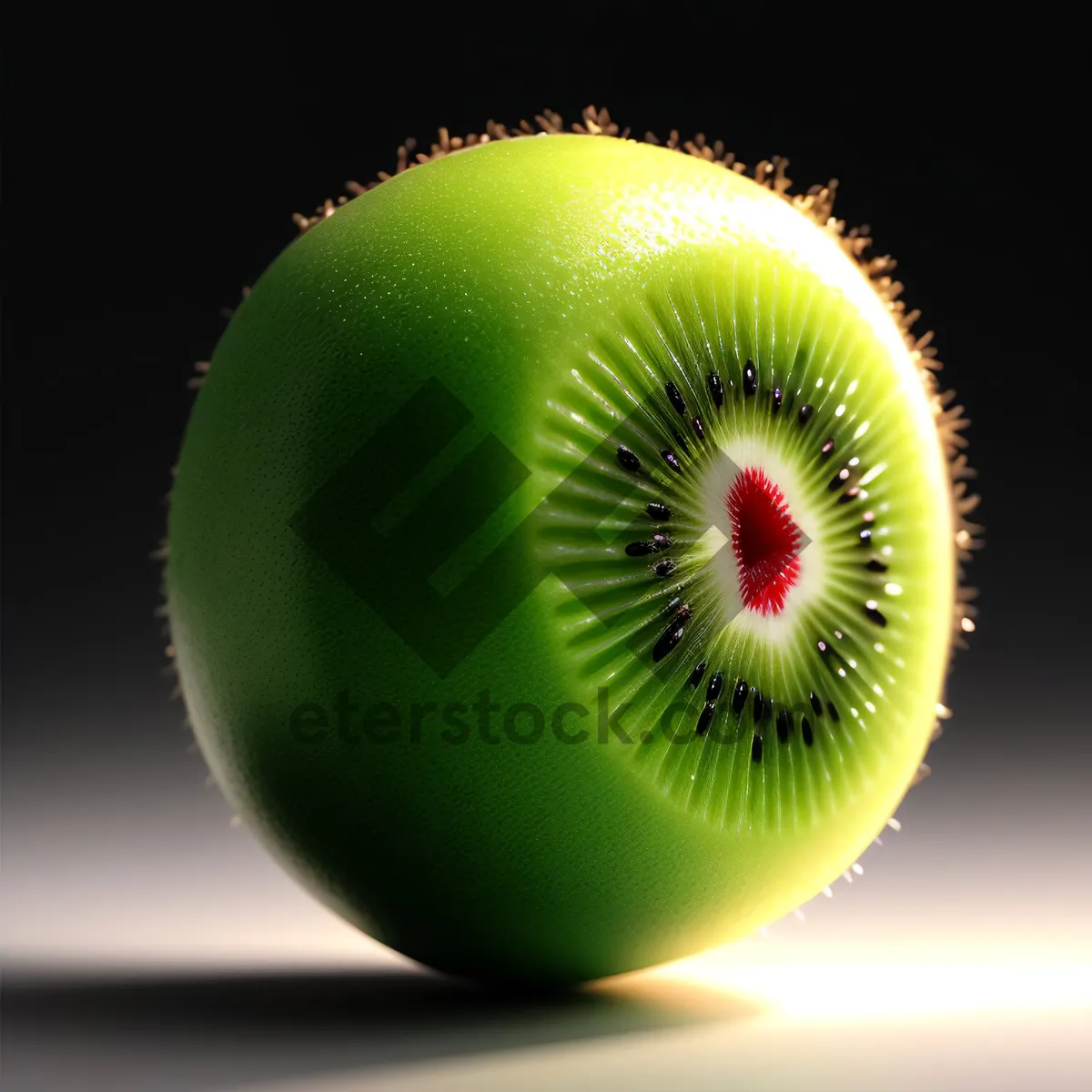 Picture of Juicy Kiwi Slice: Refreshing and Nutritious Tropical Fruit