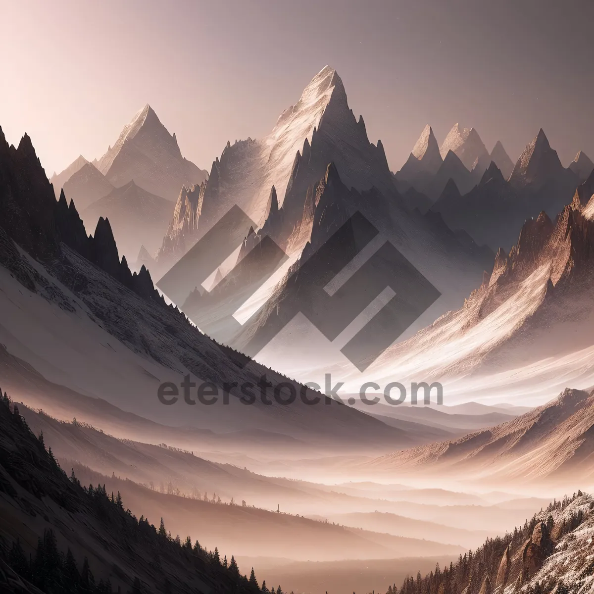 Picture of Majestic Snowy Alpine Landscape