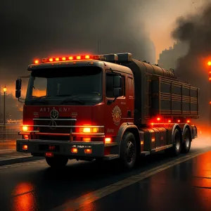 Speedy Logistics Truck on the Highway