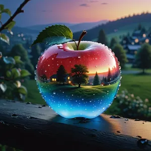 Juicy Red Delicious Apple: Healthy Fruit Rich in Vitamins