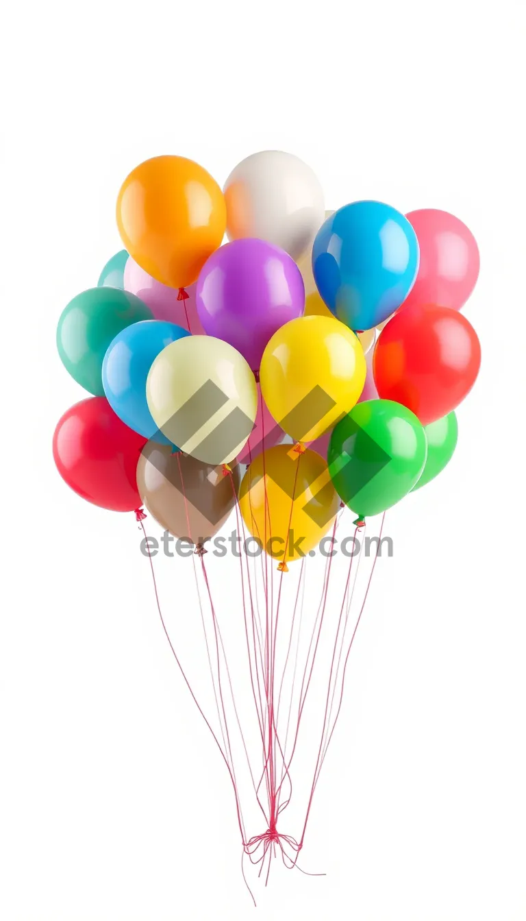 Picture of Bright Balloon Party Decoration - Happy Celebration Icon