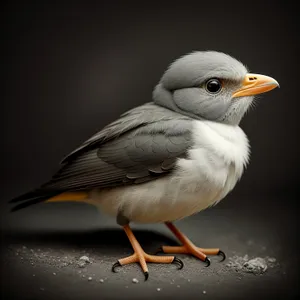 Coastal Diving Bird with Majestic Feathers