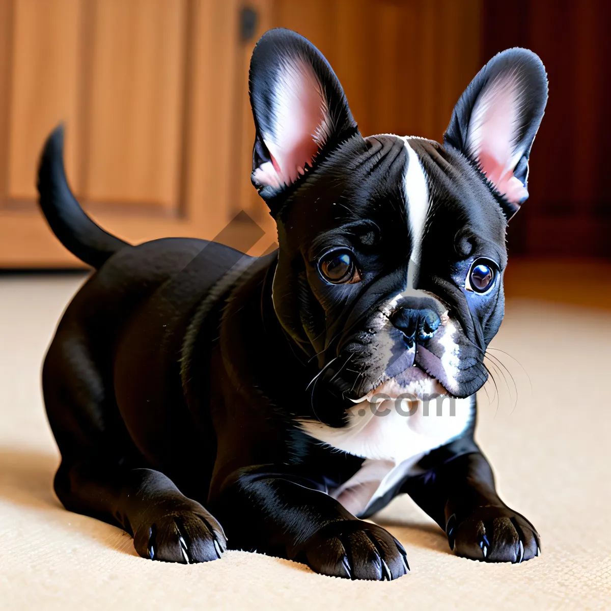 Picture of Cute Boxer Bulldog - Purebred Canine Pet Portrait