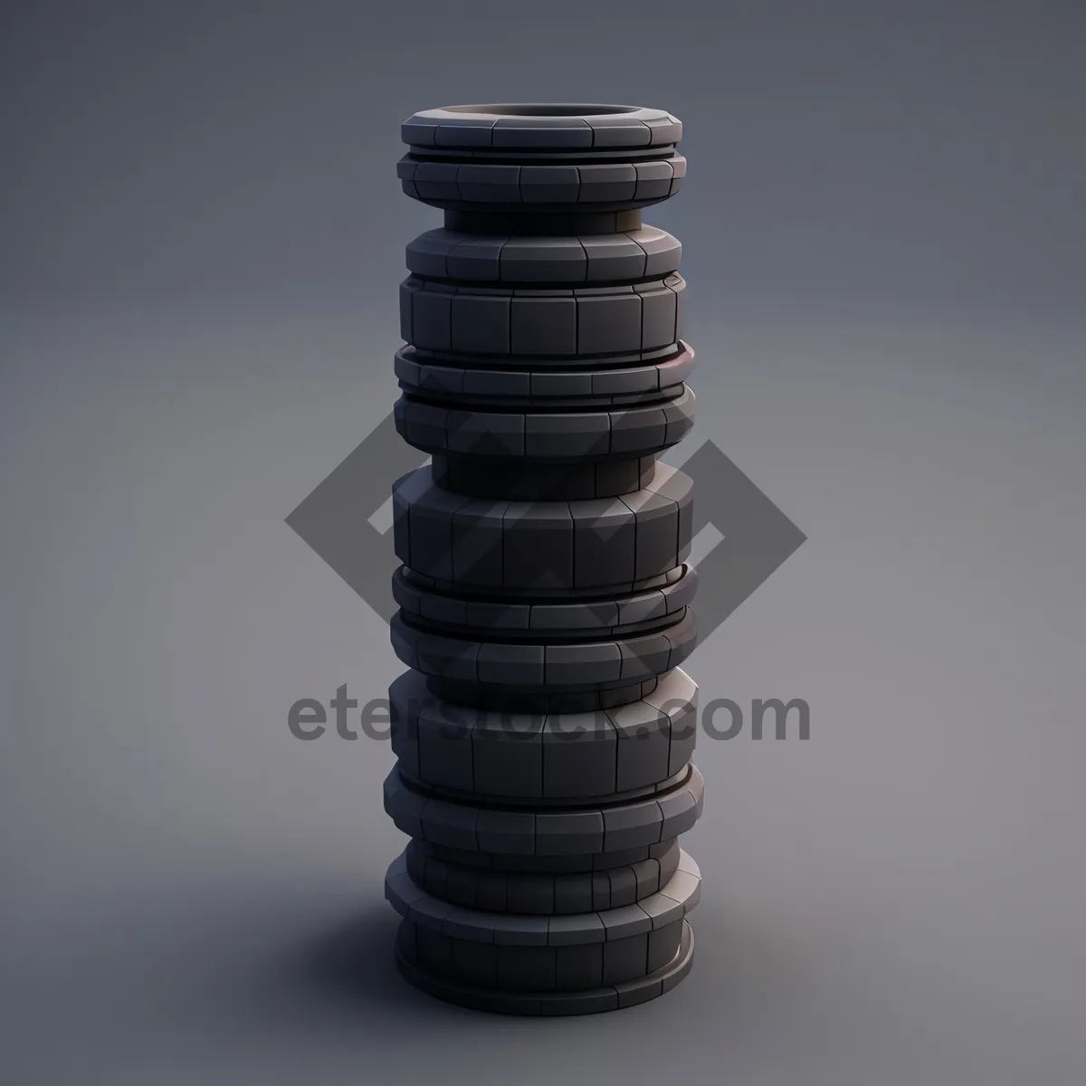 Picture of Dollar Coins Stack - Finance and Wealth Symbol