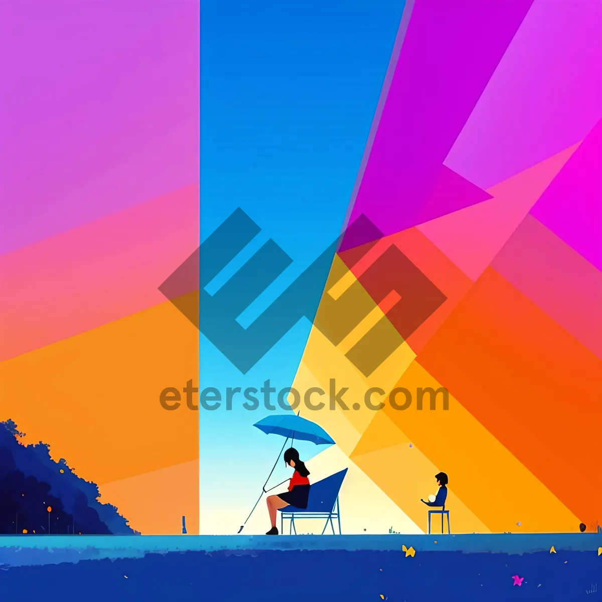 Picture of Silhouette Flag Design - Export Image