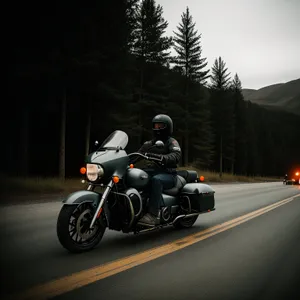 Speedracer Motorbike on Highway