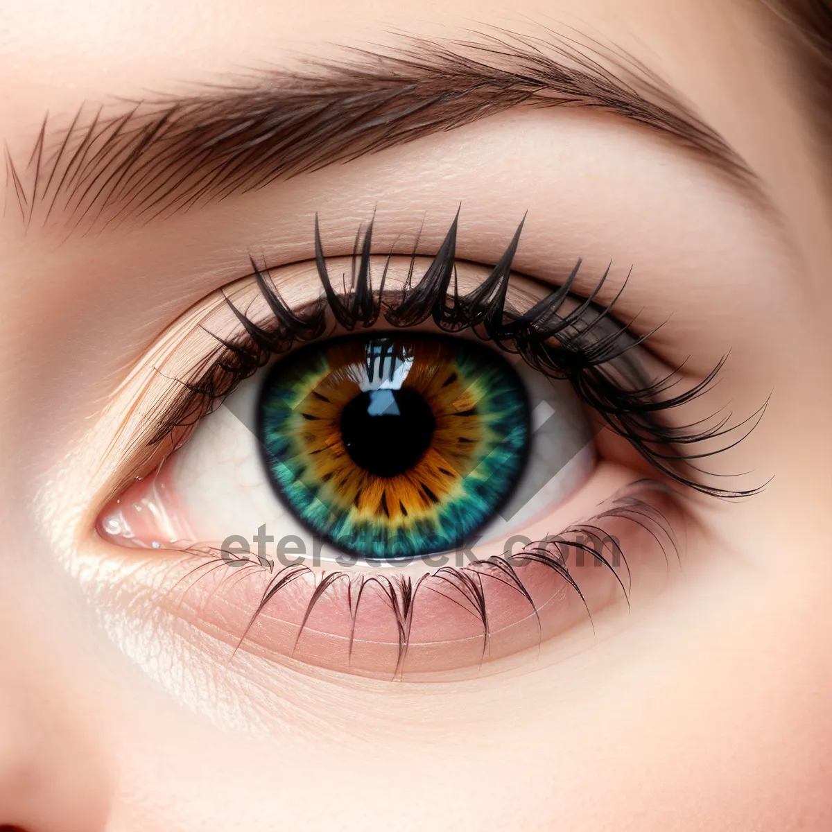 Picture of Stunning Eyebrow and Eye Closeup: Enhancing Vision