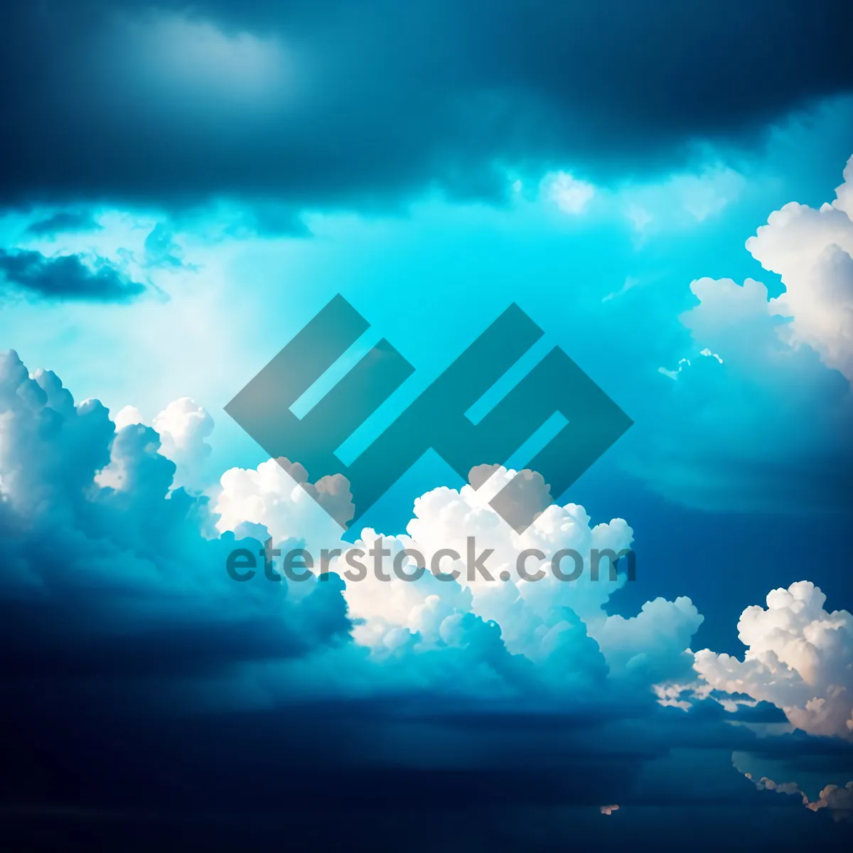 Picture of Vibrant Skies: A Colorful Summer Cloudscape Wallpaper