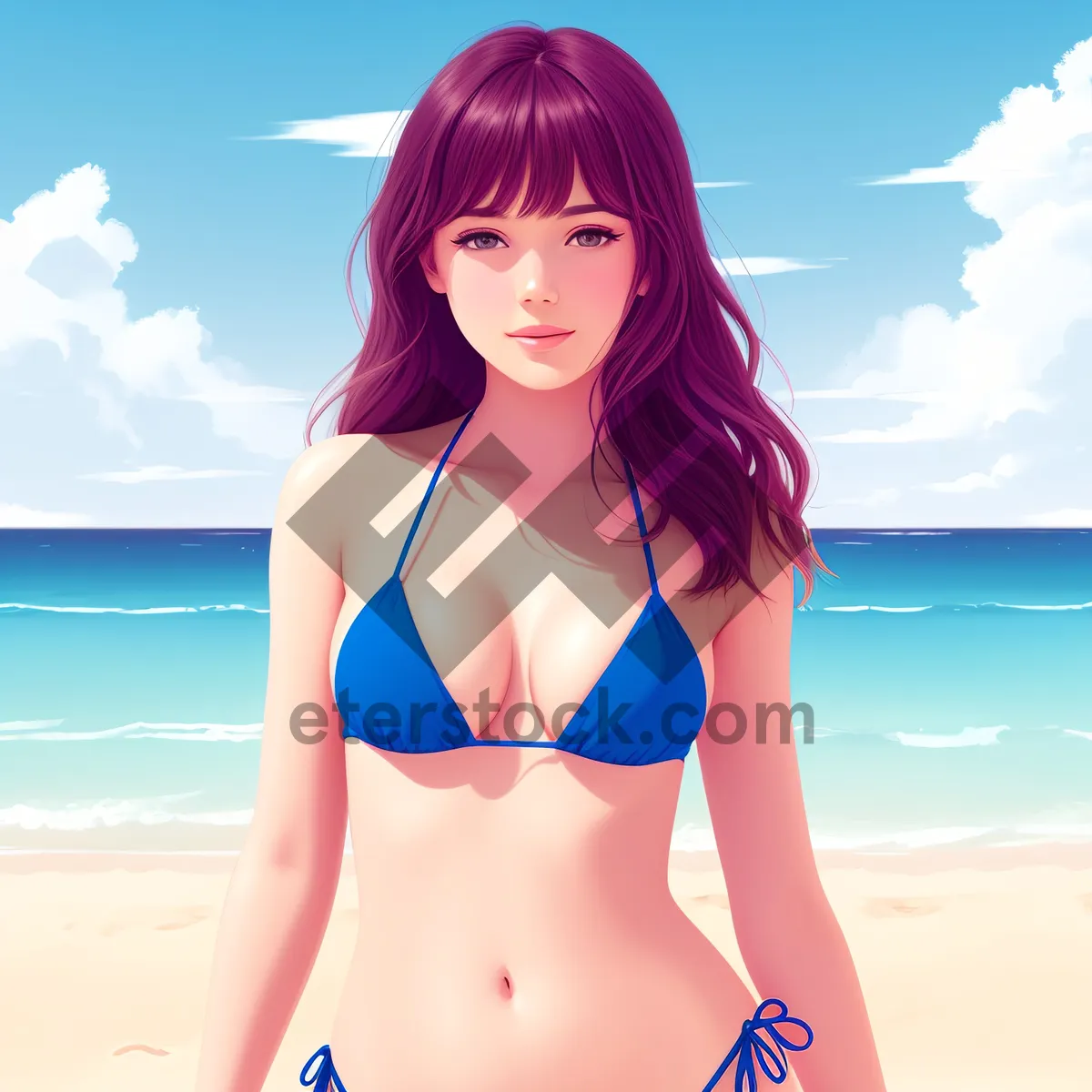 Picture of Beach Perfect: Sensual Bikini Model Slaying Summer