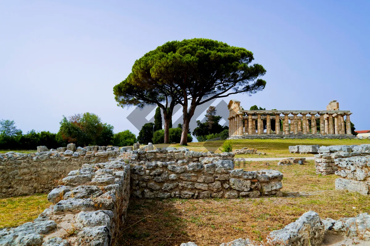 Picture of Ancient Stone Ruins in Historic Landscape