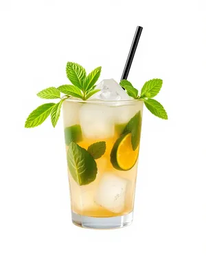 Citrus Infused Water with Mint and Ice