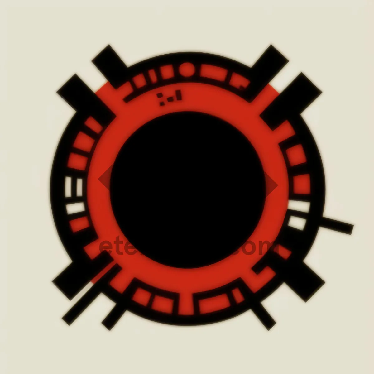 Picture of Fire Station Icon - 3D Gear Symbol