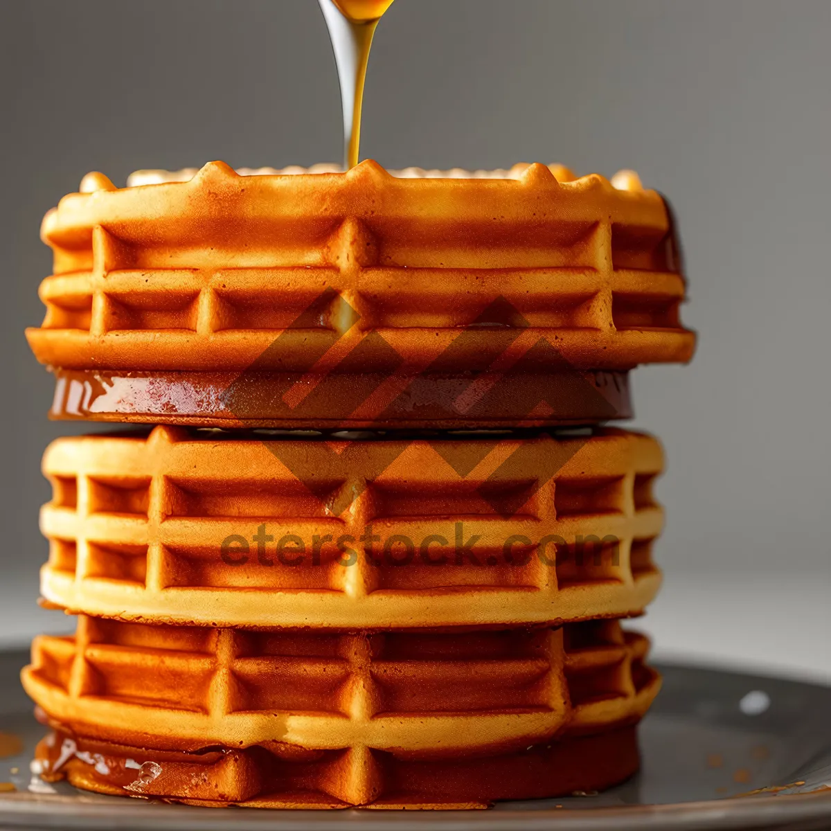 Picture of Delicious Chocolate Honey Syrup Stack