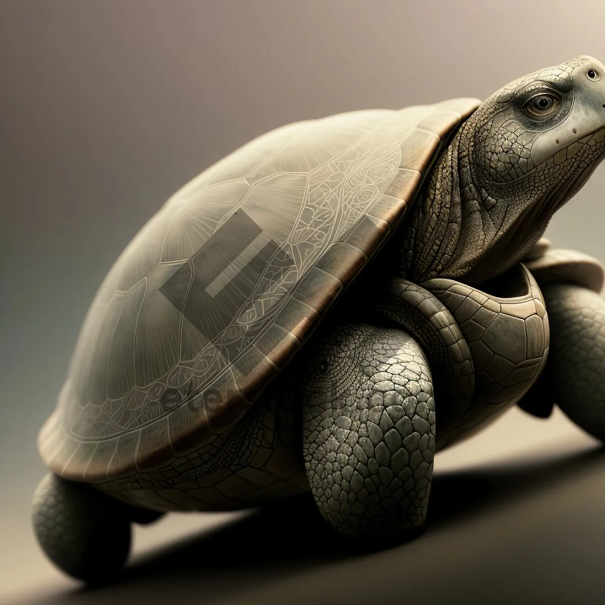 Picture of Terrapin Tortoise: Majestic Shell of Desert Wildlife