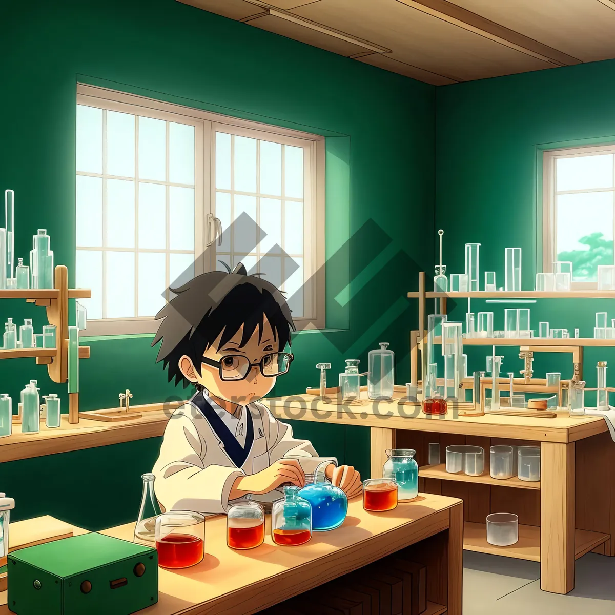 Picture of Smiling man sitting at classroom desk