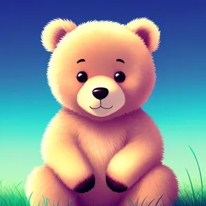 Adorable fluffy teddy bear gift for playtime