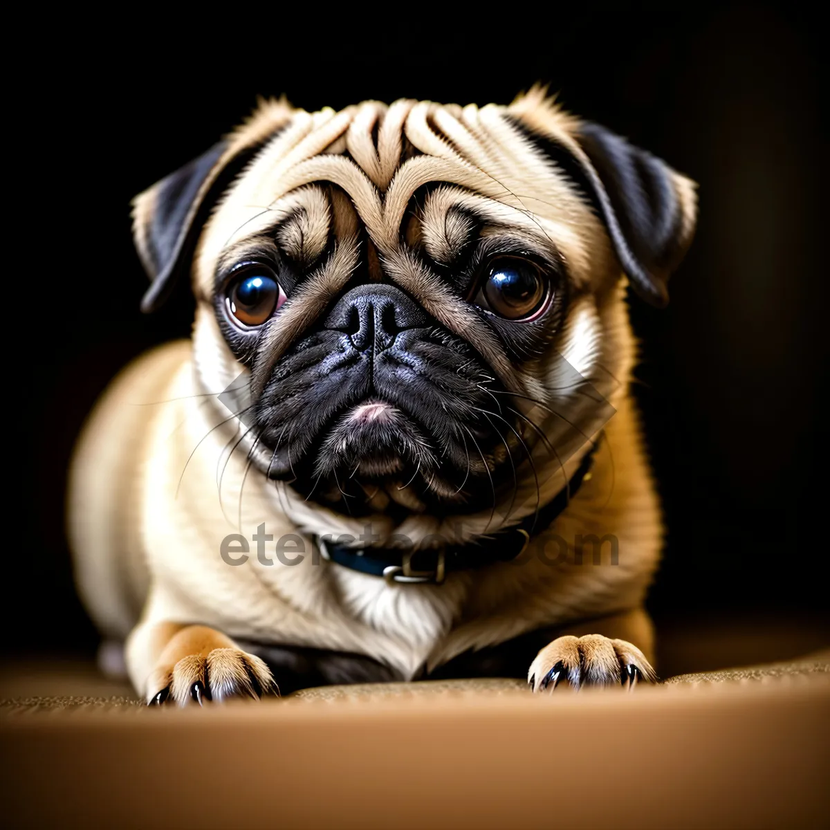 Picture of Pug Puppy: Adorable Wrinkled Pet with Bull-like Appearance