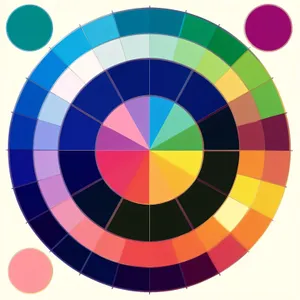 Colorful Retro Circle Mosaic Design