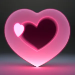 Valentine Love Gem Icon: Mystic Heart Symbol