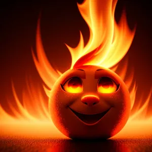 Fiery Inferno: Blazing Flames Illuminate the Dark