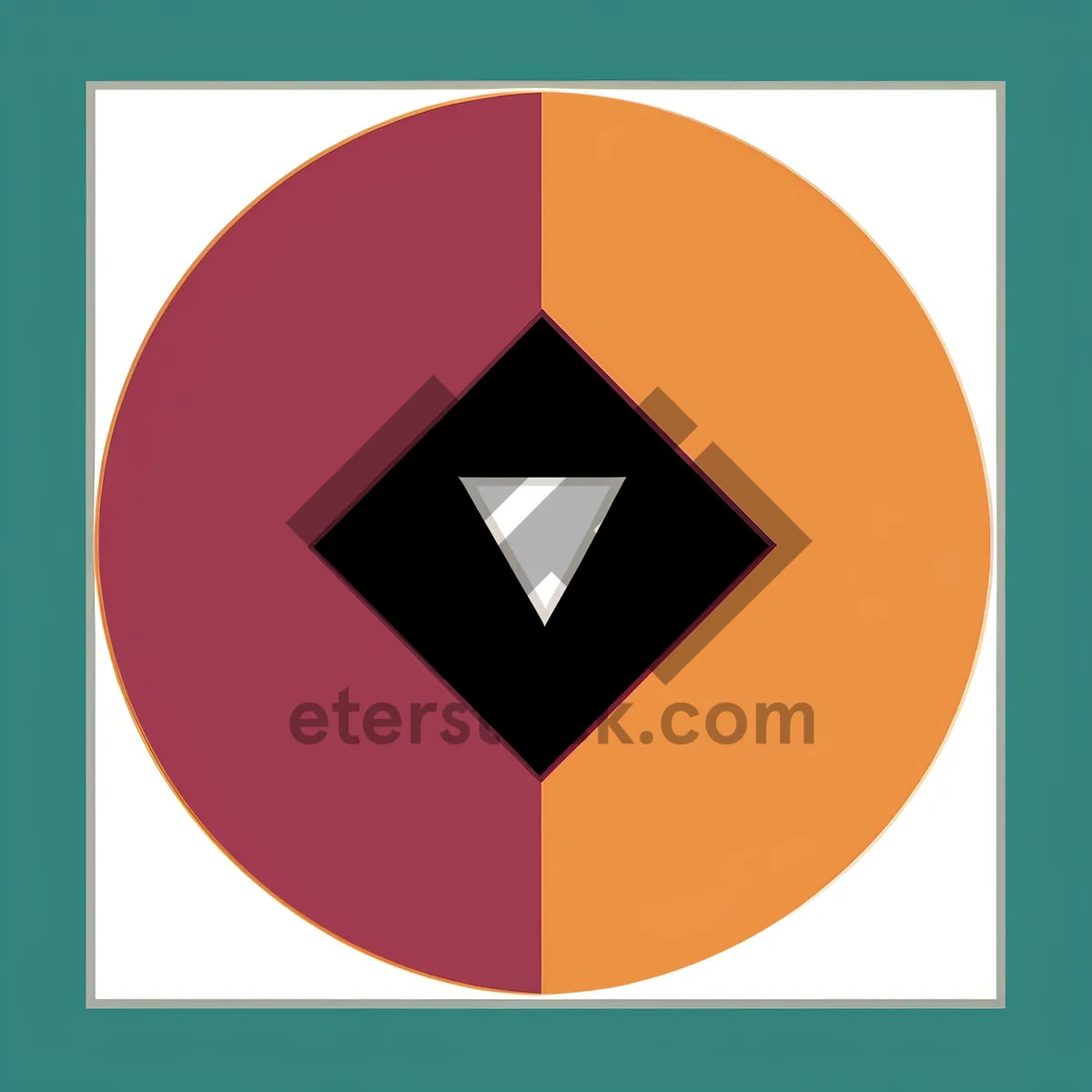 Picture of Glossy Web Button Design with Round Symbol