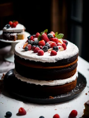 Delectable Berry Trifle Dessert with Cream