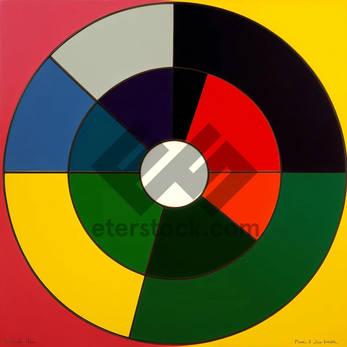 Picture of Circle Icon Symbol Button with Round Design