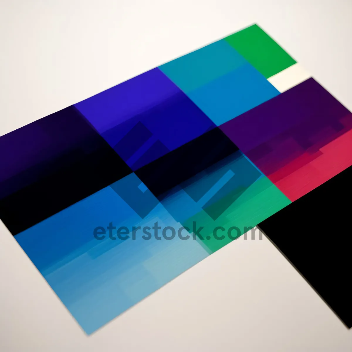 Picture of Geometric Gradient Artwork Wallpaper Design