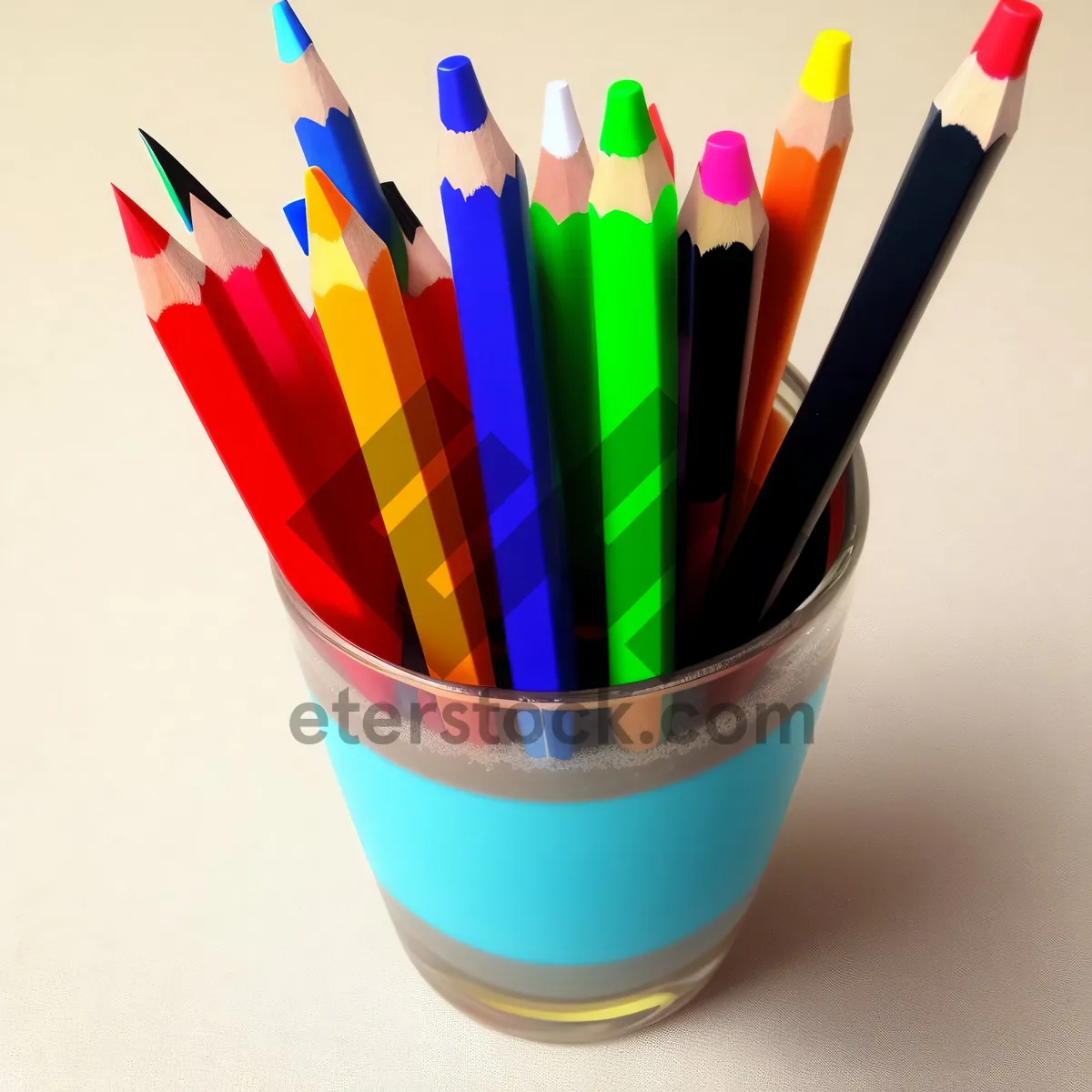 Picture of Vibrant Rainbow Pencil Set for Artistic Sketching