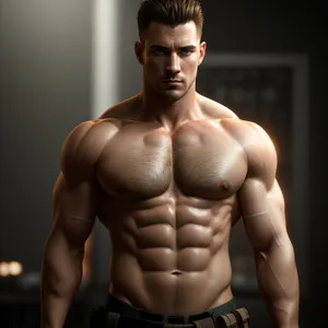 Muscular Male: Powerful, Ripped Torso