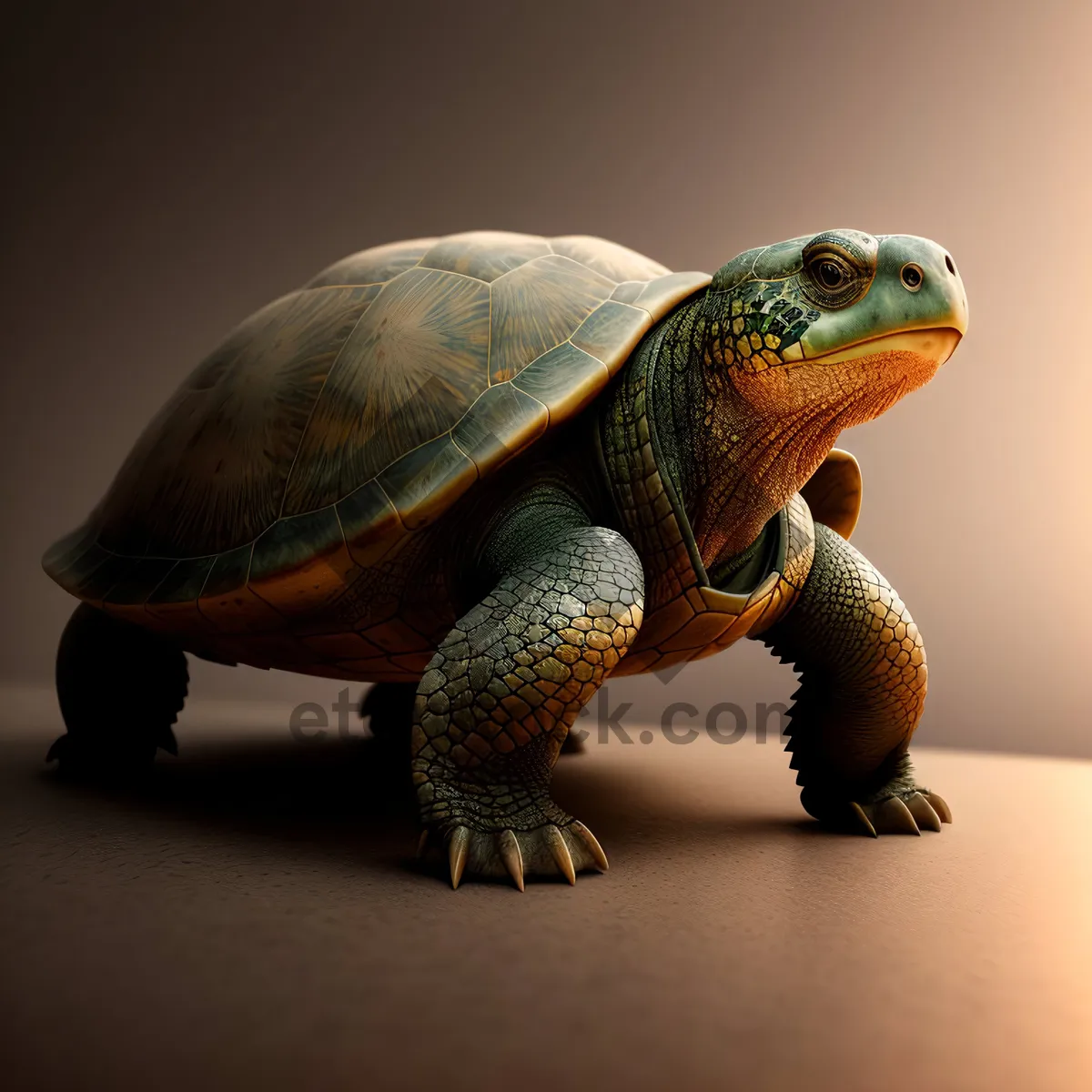 Picture of Terrapin Turtle: Slow-moving Reptile with a Hard Protective Shell