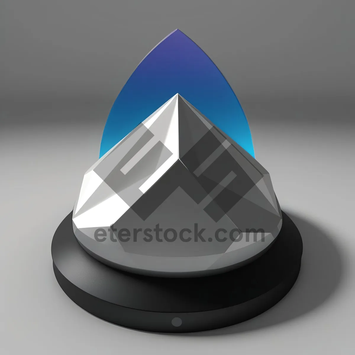 Picture of Mystical Glass Icon: Sorcerer's Symbol in Shiny Graphic Design