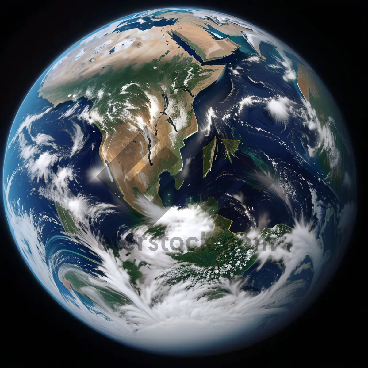 Picture of Celestial Globe: 3D View of Earth from Space