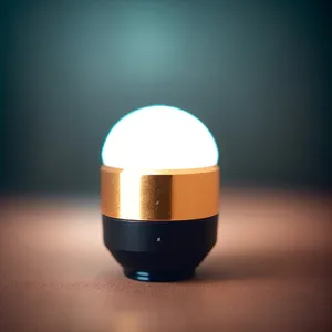 Luminous Glass Sphere Lamp: Illuminating 3D Design
