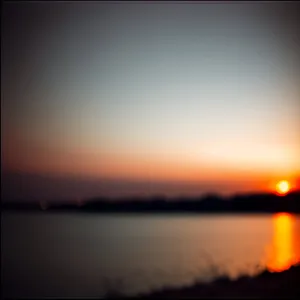 Glorious Sunset Over the Ocean