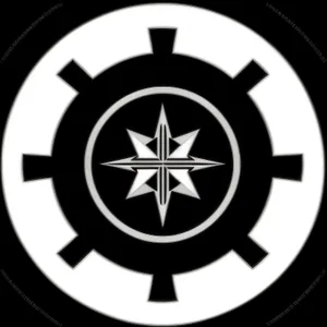 Shiny metallic police station sign icon