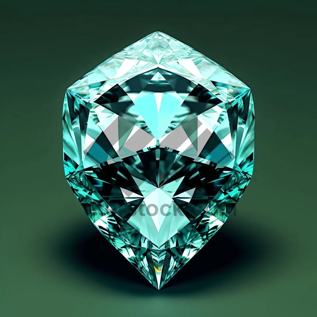 Picture of Gleaming Crystal Diamond: A Luxurious Shiny Gem