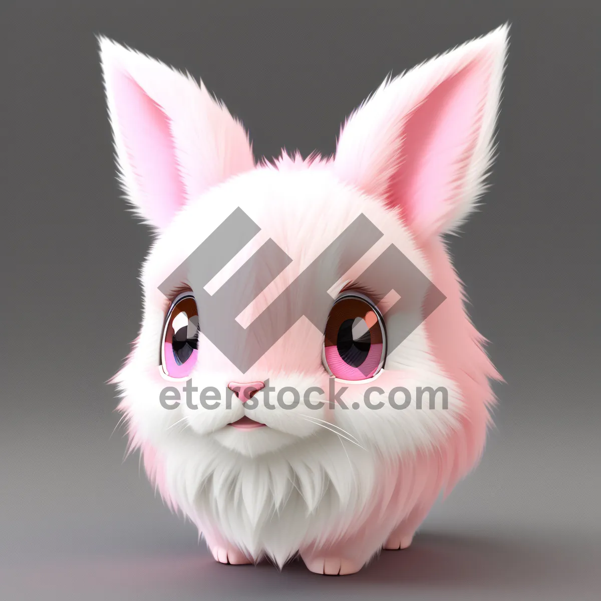 Picture of Fluffy Bunny: Cute, furry, and adorable Easter pet.