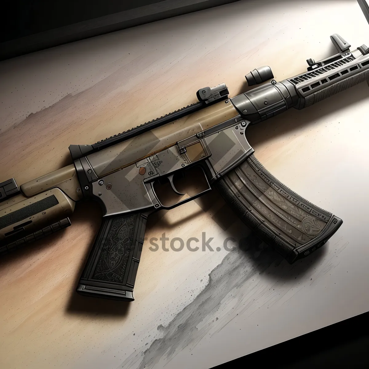 Picture of Military Assault Rifle: Advanced Automatic Firearm