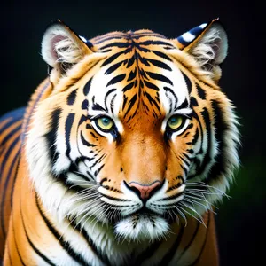 Striped Jungle Predator: Majestic Tiger Cat in Wildlife