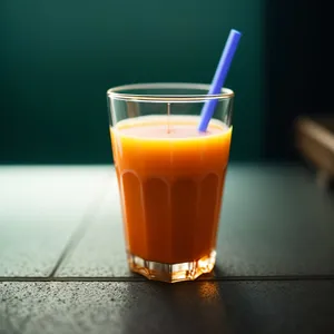 Refreshing Citrus Juice in a Glass
