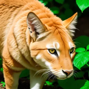 Striped Jungle Predator: Tiger Cat in Wildlife