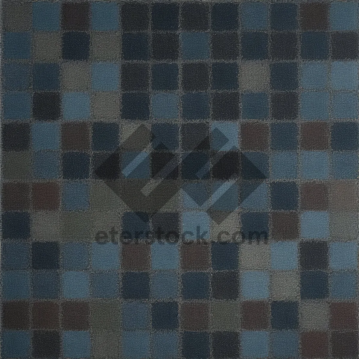 Picture of Retro Checkered Geometric Textured Fabric Design.