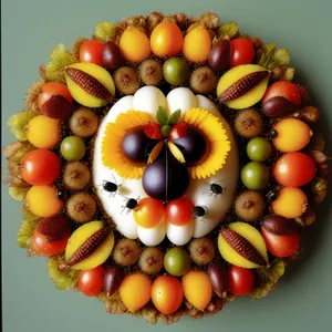 Refreshing Fruit Basket: Apple, Persimmon, Berry, Orange, Grapes